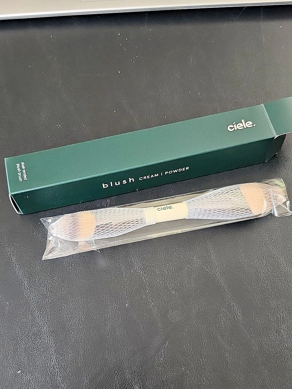 ciele Dual-Ended Blush Brush Pink & White NWT